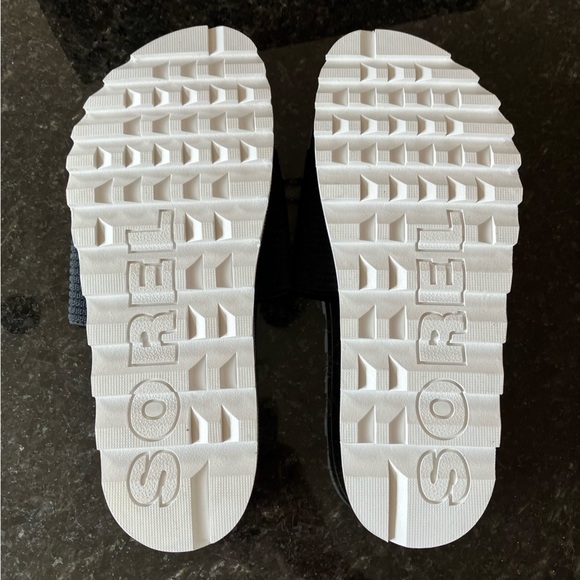New Sorel Roaming Easy Slide Sandals, Casual Stretch Black Slides, Athleisure - Picture 11 of 14
